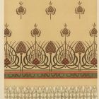 Design sheet - design for a damask apron