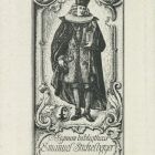 Ex-libris (bookplate) - Signum bibliothece Emanuel Stickelberger