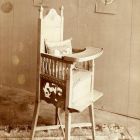 Photograph - highchair, designed by Béla Pálinkás