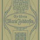 Ex-libris (bookplate) - Marie Feddersen