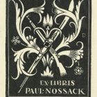 Ex-libris (bookplate) - Paul Nossack