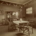 Exhibition photograph - dining room furniture designed by Ede Toroczkai Wigand, Turin International Exhibition of Decorative Art, 1902
