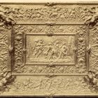 Photograph - table decorated with silver reliefs, scene of the judgment of Paris, from the treasury Esterhazy, Frakno, at the Exhibition of Applied Arts, 1876