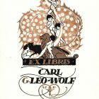 Ex-libris (bookplate) - Carl G. Leo Wolf