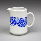 Milk jug (part of a set) - Part of the Krisztina-202 tableware set with blue Hungarian style pattern