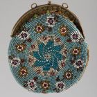 Women purse - with 'rotating rose' pattern