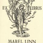 Ex-libris (bookplate) - Mabel Linn
