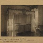Interior photograph - bedroom of Duchess Klementina of Coburg in the Coburg Castle of Balogvár