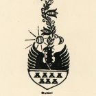 Ex-libris (bookplate) - Book of György Buday (ipse)