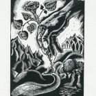 Ex-libris (bookplate) - From the art books of Dr. Ervin Tóth