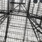 Architectural photograph - glass roof of the exhibition hall of the Museum of Applied Arts after the fighting in the 1956 Revolution