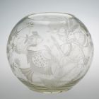 Round vase - With underwater scene