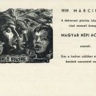 Occasional graphics - Invitation: 15 of March 1939. The performance of the Piarist School in Debrecen