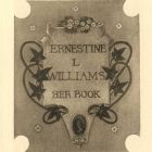 Ex-libris (bookplate) - Ernestine L Williams
