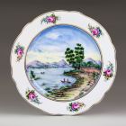 Plate - With coast scene