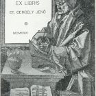 Ex-libris (bookplate) - Dr. Jenő Gergely