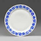 Plate (part of a set - Part of the Krisztina-202 tableware set with blue Hungarian style pattern