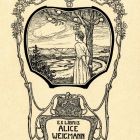 Ex-libris (bookplate) - Alice Weigmann