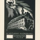 Ex-libris (bookplate) - Foundation Public Hospital Gyöngyös