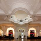 Architectural photograph - ground floor vestibul with a view to the entrance, Museum of Applied Arts