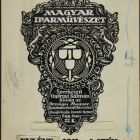 Design - cover page for the periodical Hungarian Applied Arts