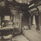 Interior photograph - salon of the aide-de camp of the Royal Train of the Hungarian State Railways (MÁV)