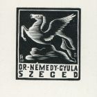 Ex-libris (bookplate) - Dr Gyula Némedy Szeged