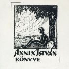 Ex-libris (bookplate) - Book of István Axnix