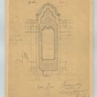 Plan - commemorative panels of the open entrance hall, Museum of Applied Arts