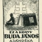 Ex-libris (bookplate) - This book is the present of János Buda