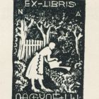 Ex-libris (bookplate) - Mrs. Nagy U J