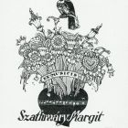 Ex-libris (bookplate) - Ex musicis Margit Szathmáry