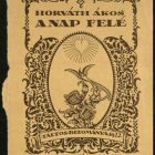 Book jacket - for the work "A nap felé" (Towards the sun) by Ákos Horváth